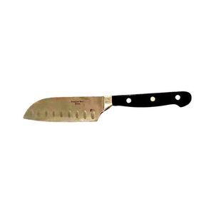 Santoku Chef's Knife Wide Blade Stainless Steel Black Bakelite Handle 9" Slicer